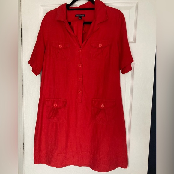 Banana Republic Linen Blend Shirt Dress - Picture 1 of 4